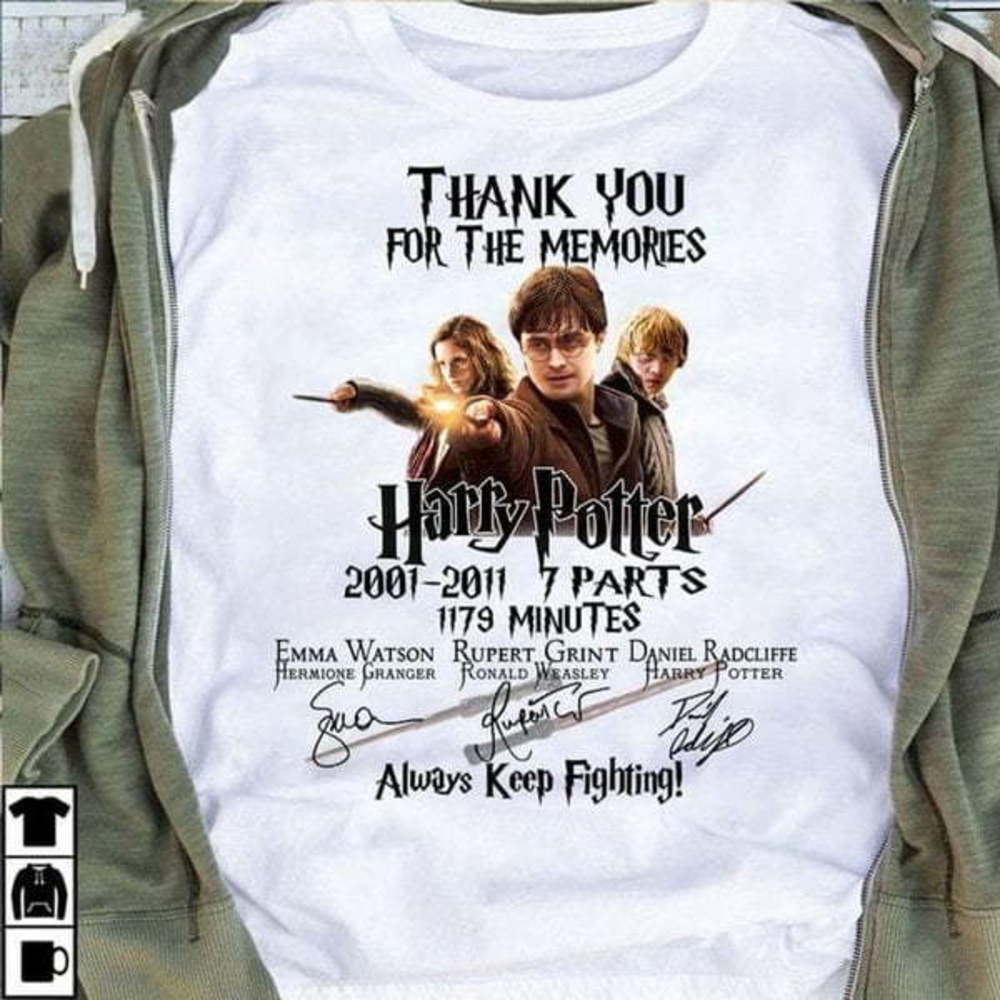 Harry Potter Thank You For The Memories Signature T Shirt